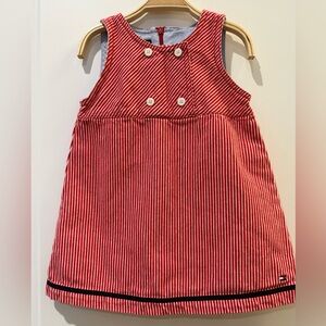 Vintage Tommy Hilfiger Red, White and Blue Toddler Dress